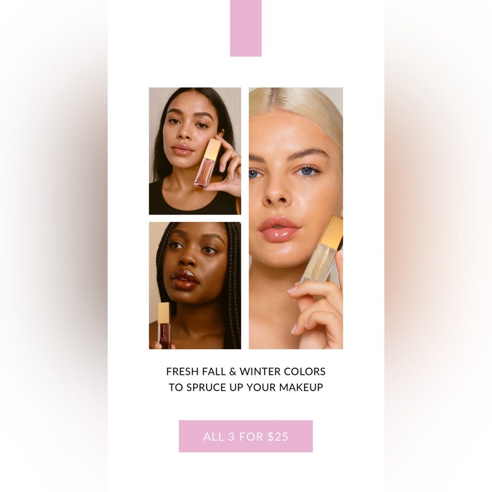 Lip Oil Collection- 3 Pieces